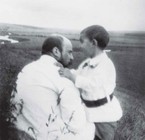 С сыном Михаилом